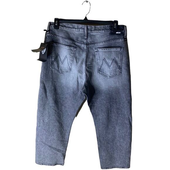 Mother Superior Jeans Womens 33x25 The Ditcher Crop Show Acid Wash Streetwear - Picture 15 of 16